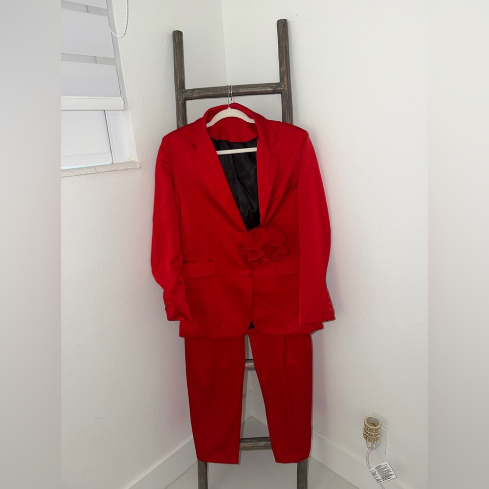 Men's Red Suit Blazer